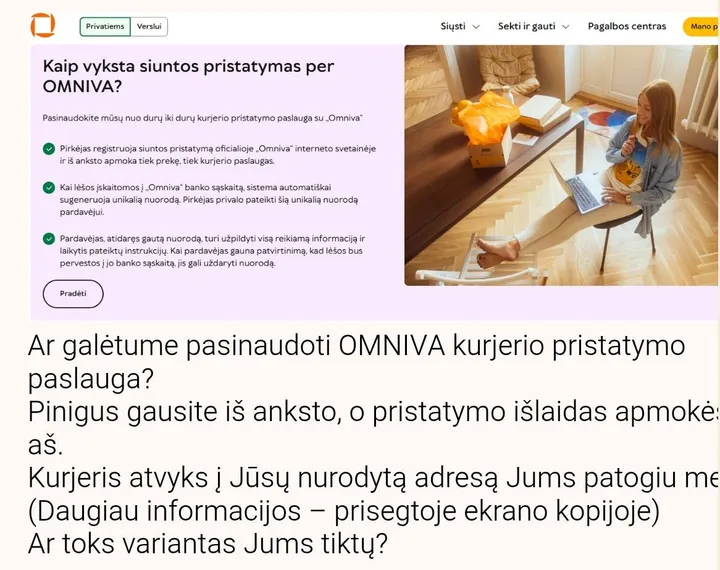 Sukčių pateikiama informacija