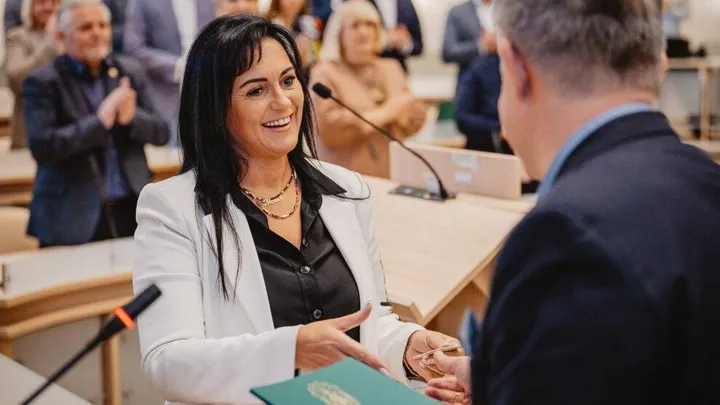 D. Bučinskienė prisiekia Kauno miesto taryboje / Kauno miesto savivaldybės nuotr.