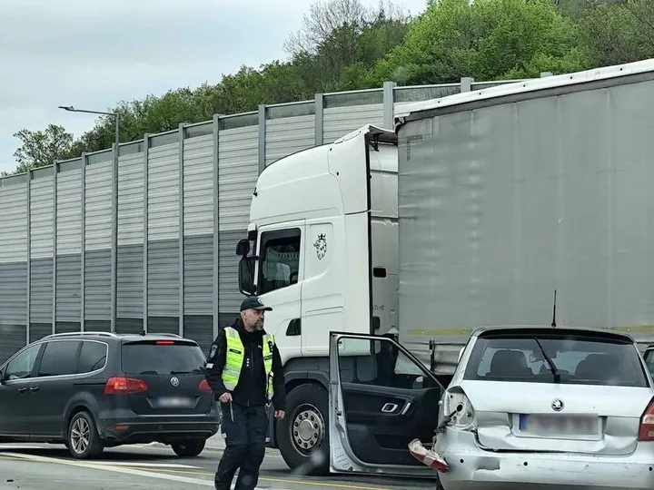 Avarija A1 kelyje / Skaitytojos nuotr.