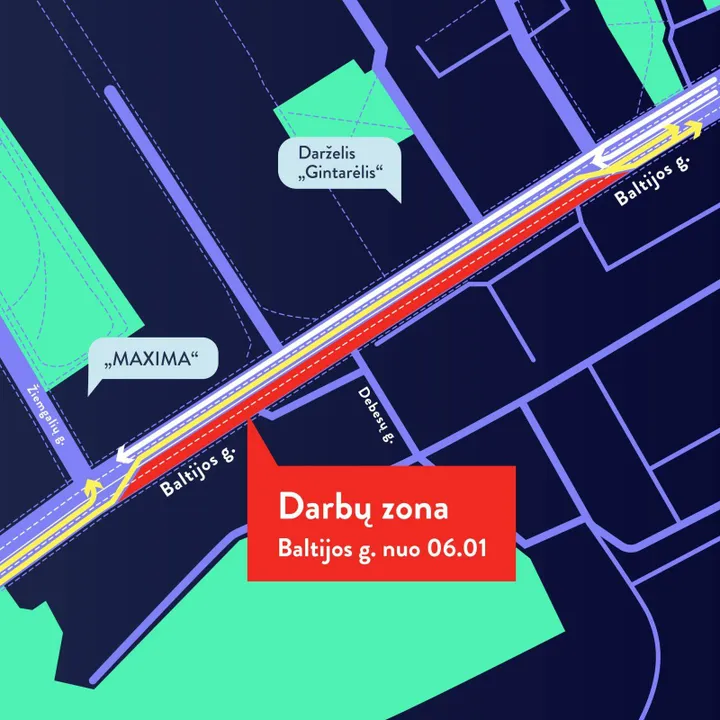 Eismo pokyčiai Baltijos g