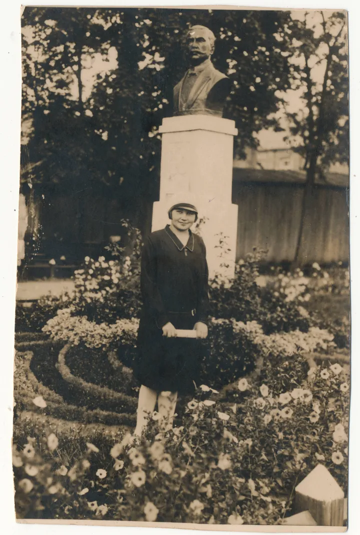 Lietuvos universiteto (dab. VDU) studentė Adelė Dirsytė Kaune, 1929 m. rugsėjo 15 d. / Archyvo nuotr.