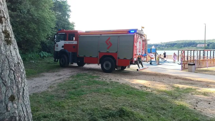 Lampėdžiuose dirbo policijos, medikų ir ugniagesių pajėgos / Skaitytojo nuotr.