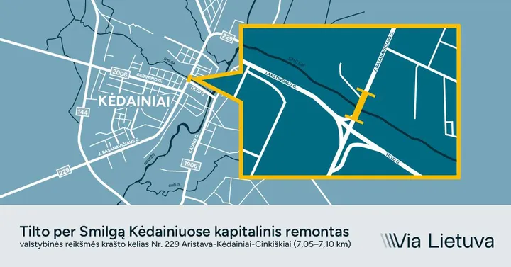 Numatomi darbai / Via Lietuva nuotr.