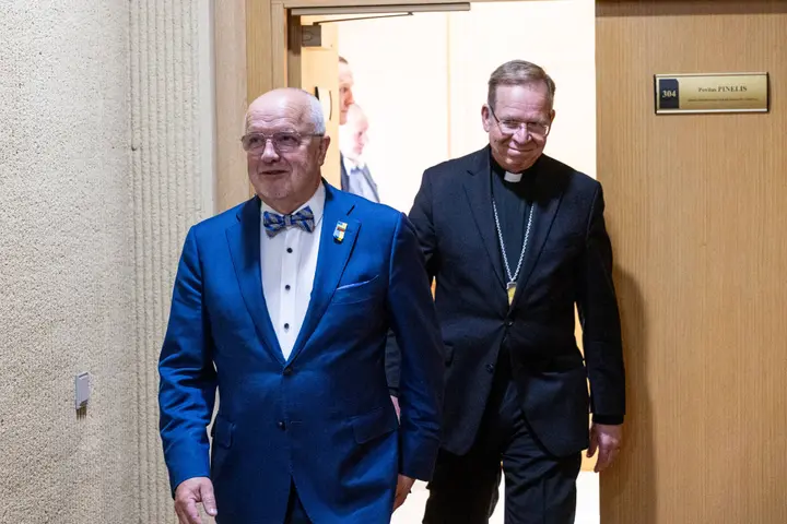 Juozas Olekas ir Gintaras Grušas