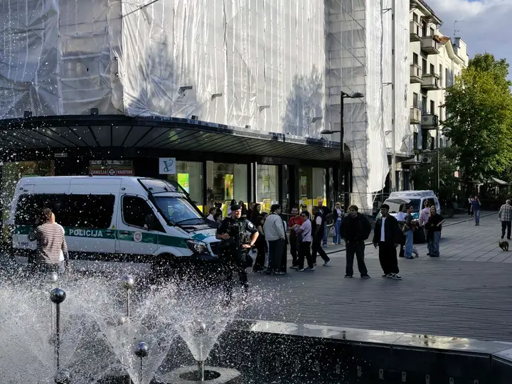 Policija Laisvės alėjoje