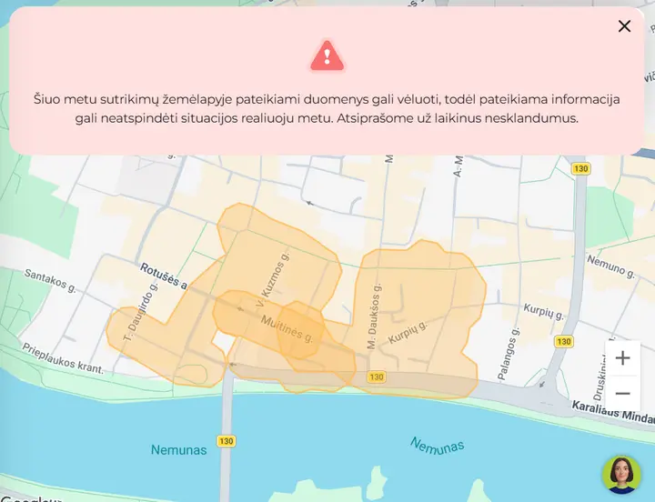 Senamiestyje dingo elektra