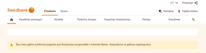 „Swedbank“ trikdžiai