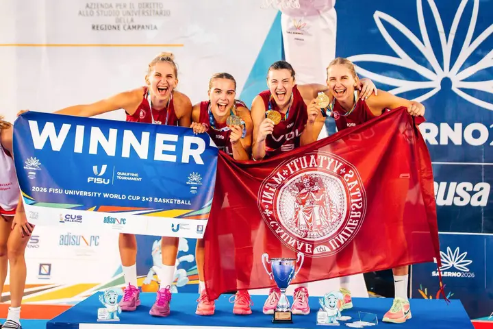 VDU merginų 3x3 krepšinio komanda. Modesto Gailiūno nuotr.