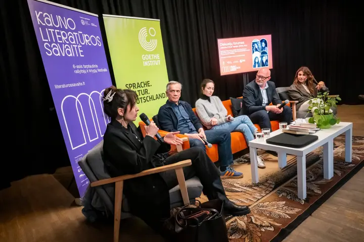 Diskusija Kauno literatūros savaitėje / J. Petronio nuotr.
