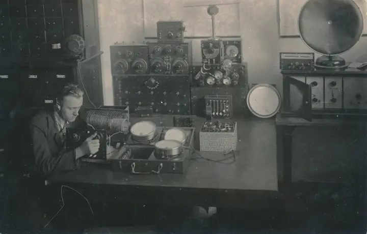 Radijo stoties inžinierius A. Stankevičius, 1928 m. / Kauno miesto muziejaus archyvas