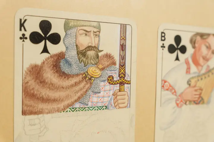 Lošimo kortų projektas, 1927 m., autorė – dailininkė Konstancija Petrikaitė-Tulienė / R. Tenio nuotr.