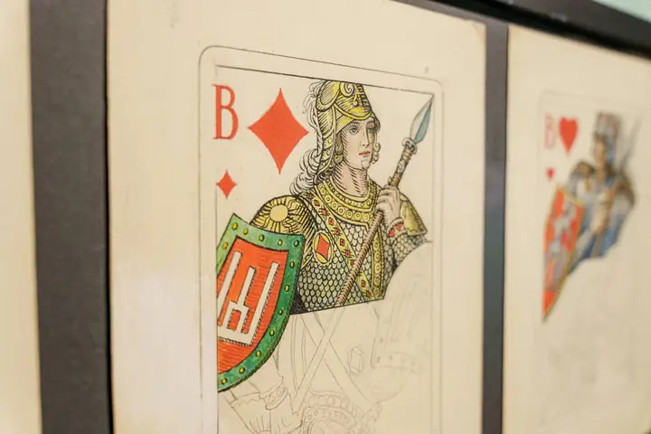 Lošimo kortų projektai, 1930 m., autorė – dailininkė Barbora Didžiokienė / R. Tenio nuotr.