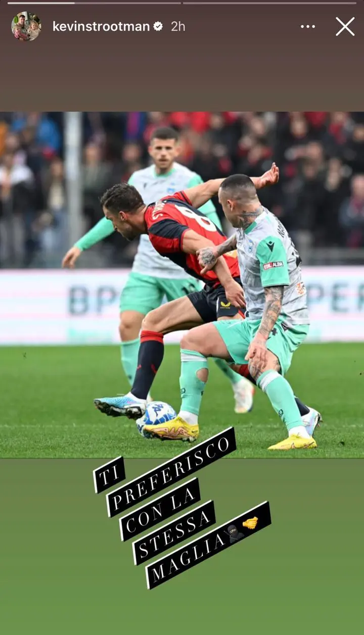 storia instagram strootman nainggolan