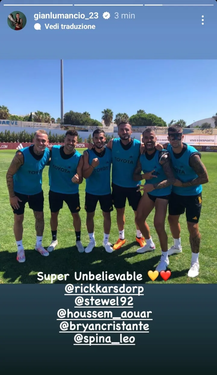 mancini squadra partitella