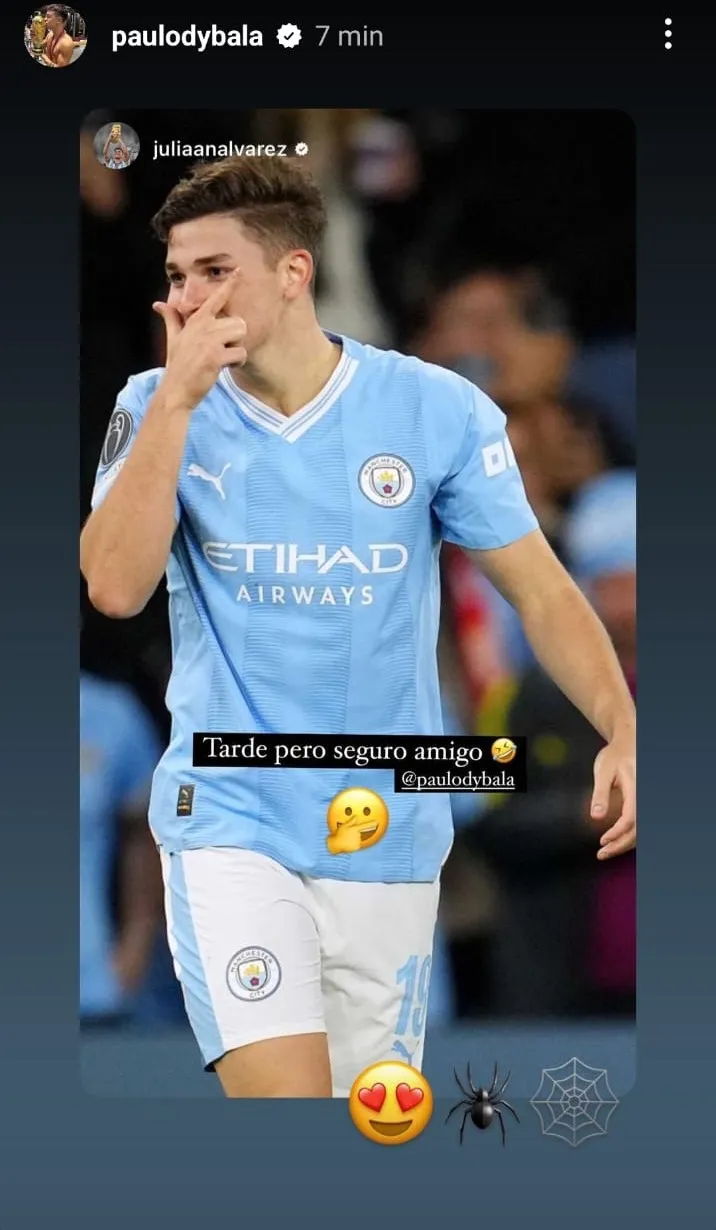 alvarez esultanza dybala