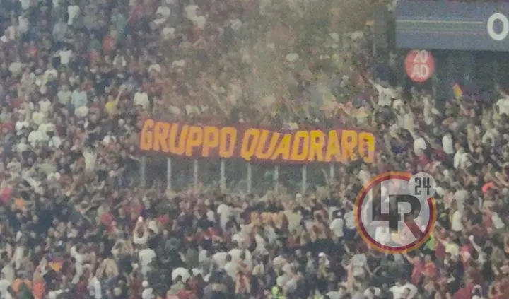 roma empoli striscione curva sud 1