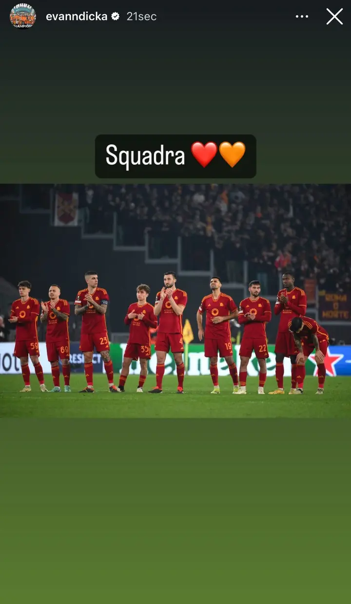 instagram roma feyenoord ndicka