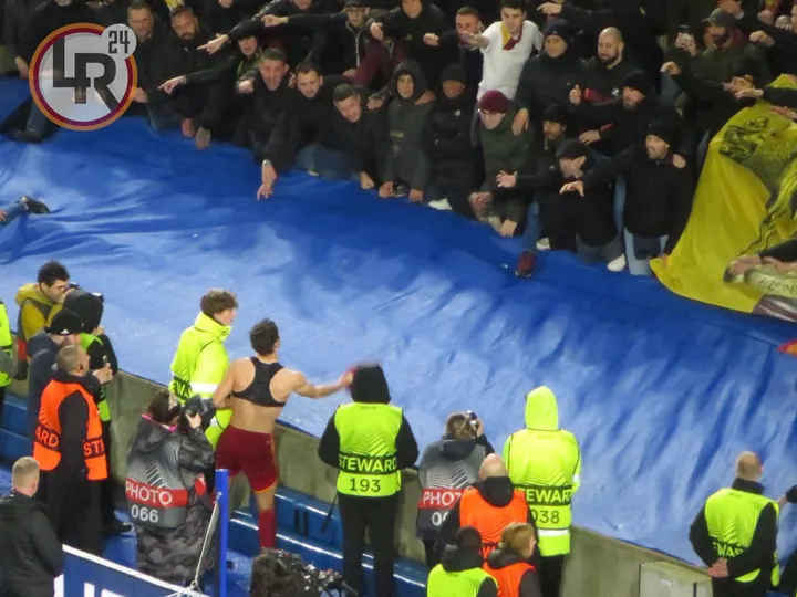 giocaatori brighton roma settore ospiti