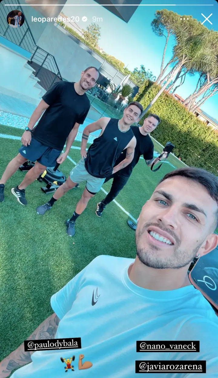 paredes ig con dybala