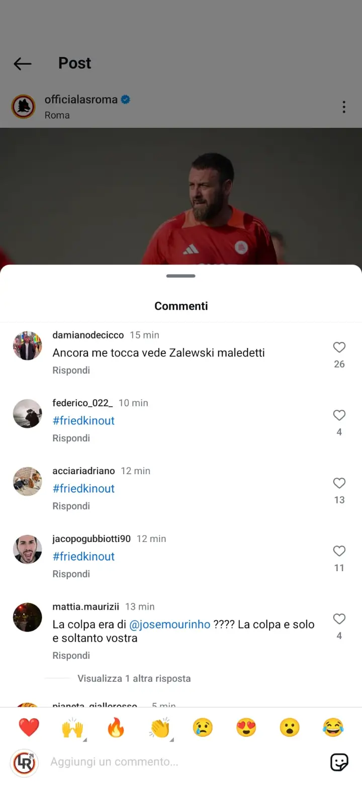 instagram commenti tifosi friedkin 3