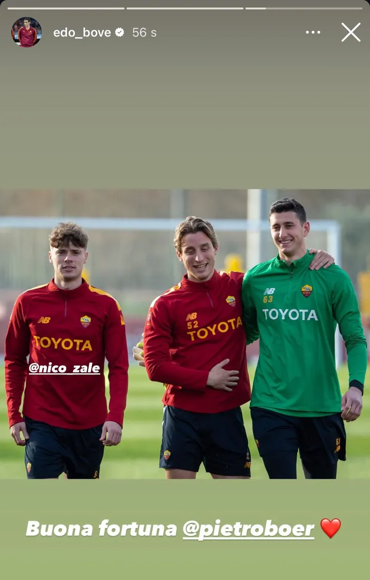 instagram bove addio boer
