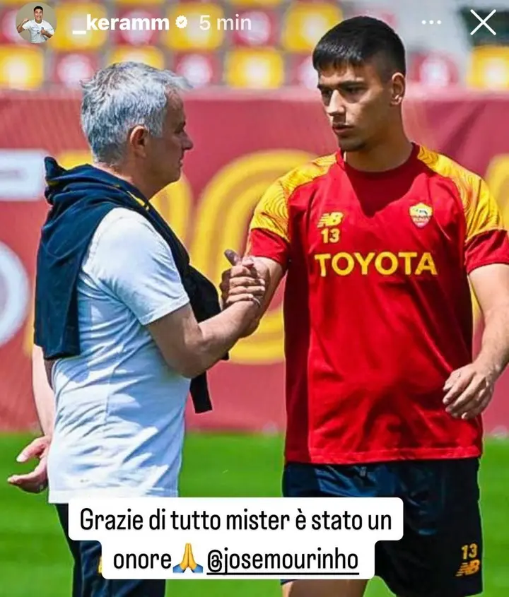 instagram mourinho keramitsis