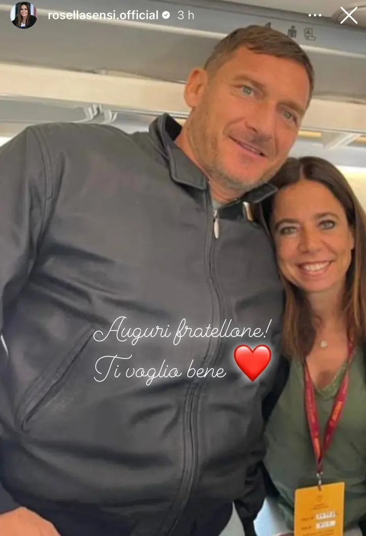instagram rosella sensi auguri compleanno totti