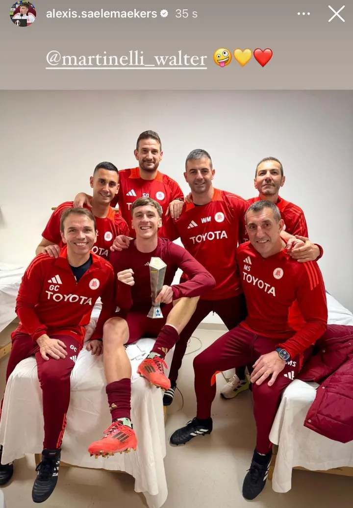 instagram saelemaekers martinelli staff medico roma lazio