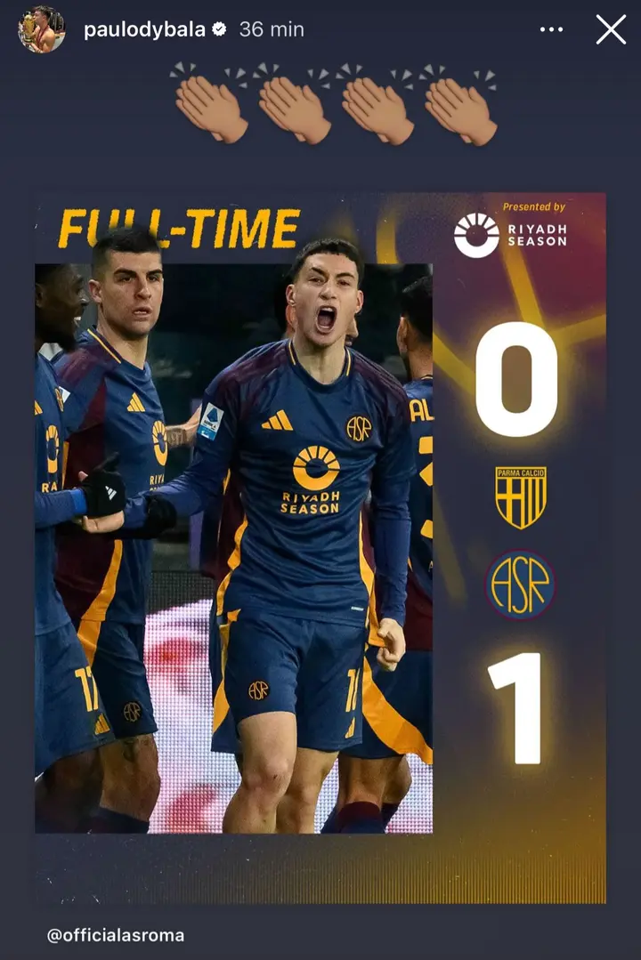 instagram dybala parma roma