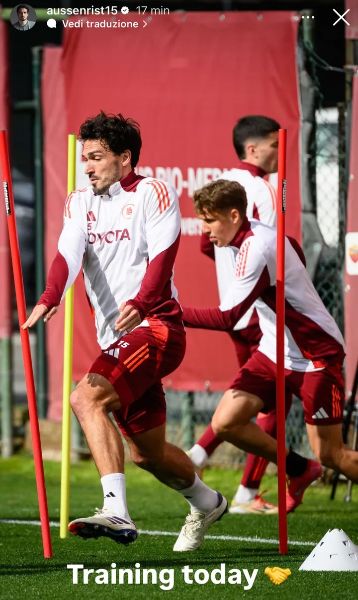 instagram hummels allenamento