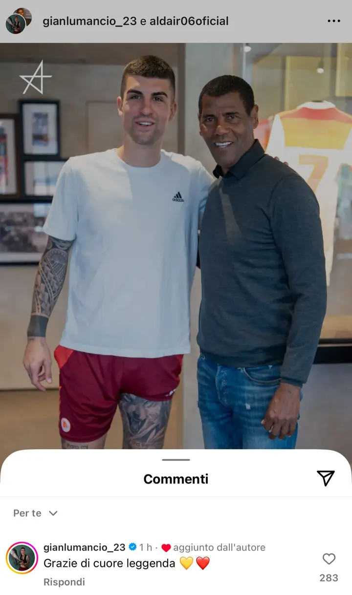 mancini commento aldair
