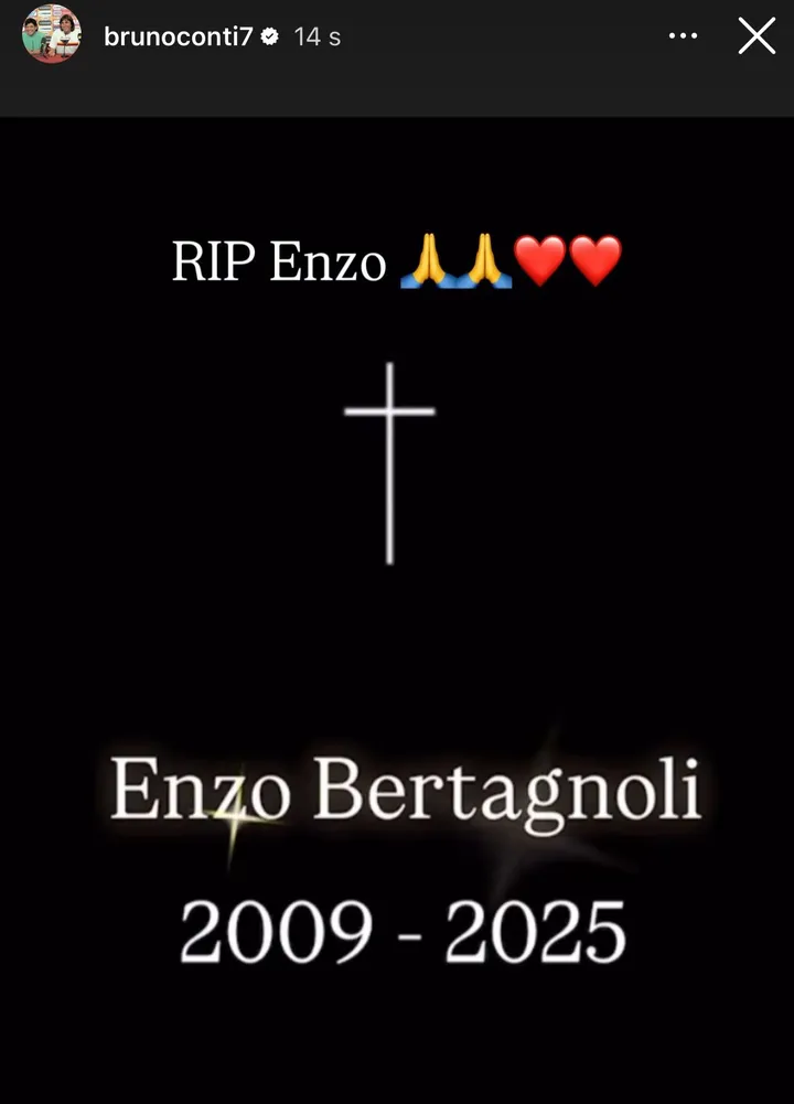 instagram bruno conti enzo figlio julio sergio