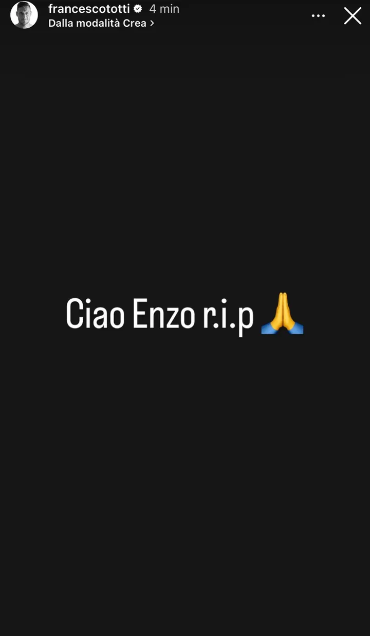 instagram totti enzo figlio julio sergio