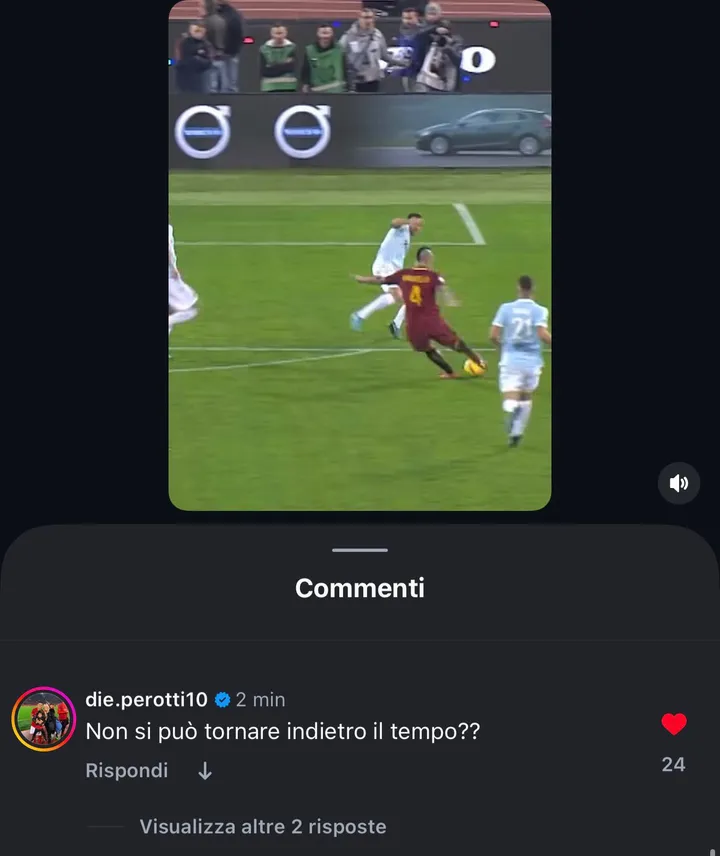 instagram perotti roma lazio derby
