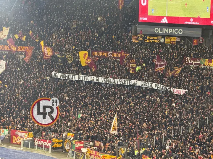 roma napoli striscione curva sud 1