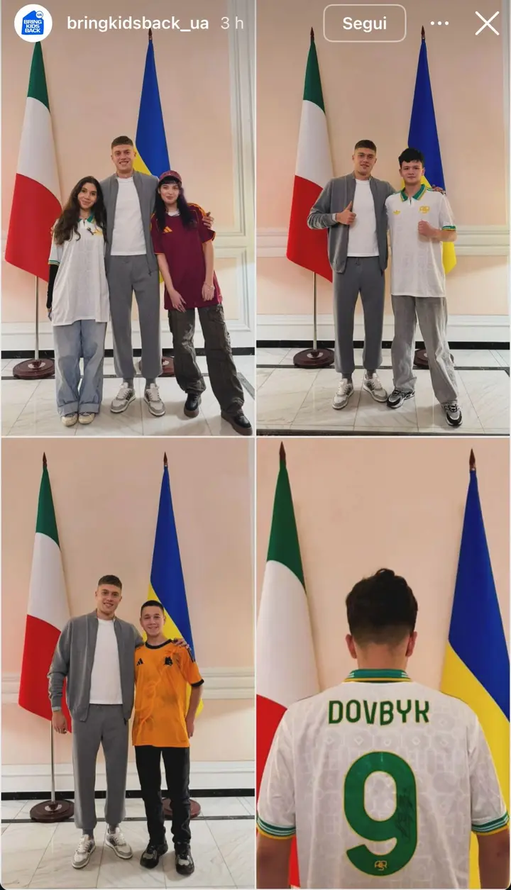 dovbyk incontro bambini ucraini 1