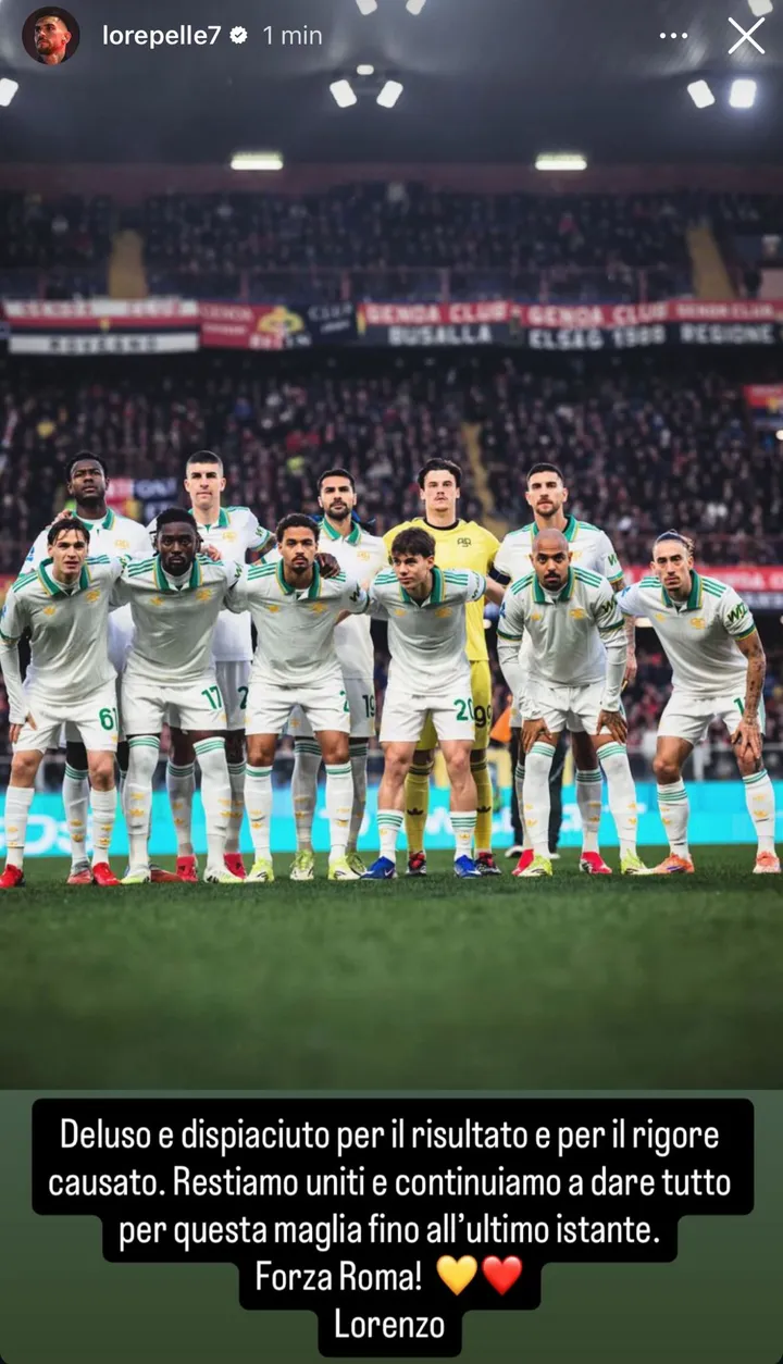 instagram pellegrini genoa roma