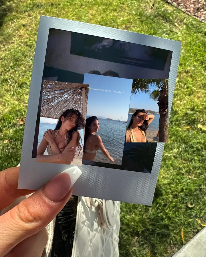 anna nooshin smeert zichzelf in en draagt weinig bedekking