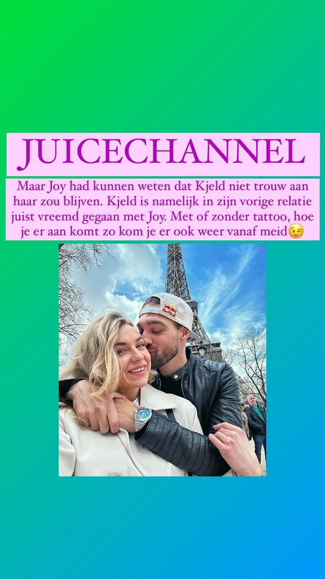 kjeld nuis laat verplicht een tattoo zetten voor schaatsster joy beune