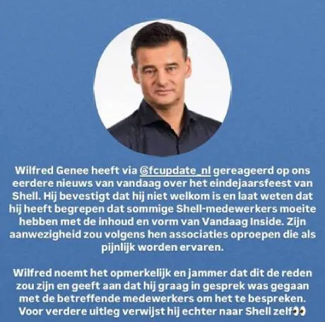 Wilfred bevestigt dat hij niet welkom is!