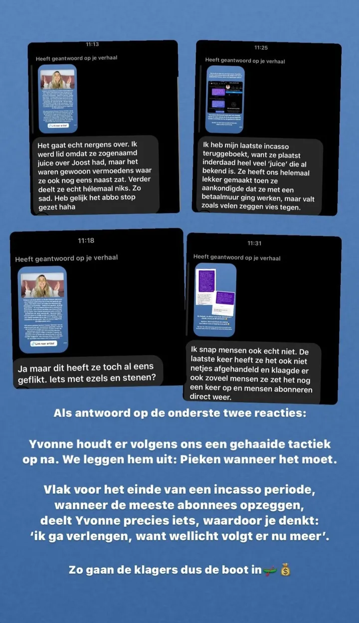 yvonne coldeweijer stelt flink teleur met betaalde juice 1