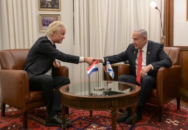 Geert Wilders met Bibi Netanyahu