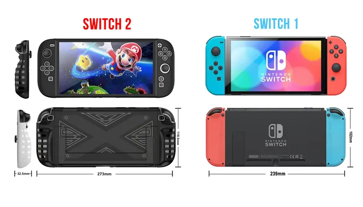 Verschil Nintendo Switch 1 en 2