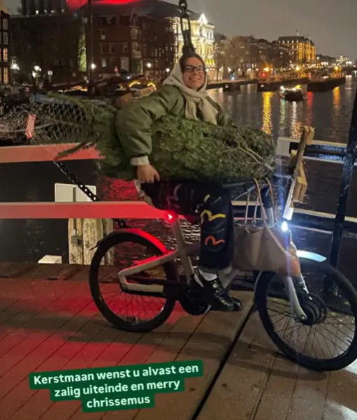 Kerstmaan met boom