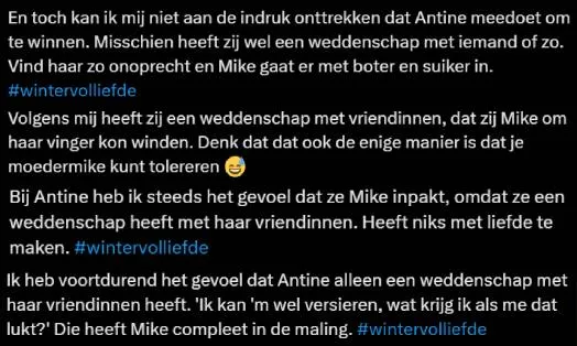 Tweets Winter Vol Liefde