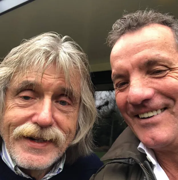 Selfie Johan Derksen en John de bever