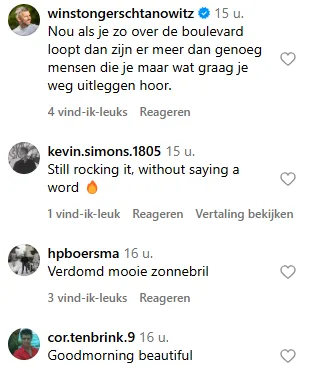 Reacties onder de post