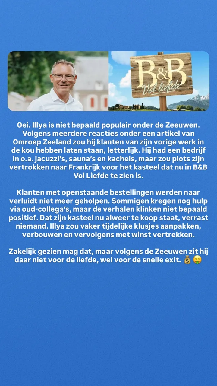 RealityFBI over Illya van B&amp;B Vol Liefde