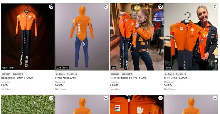 schaatspakken veiling