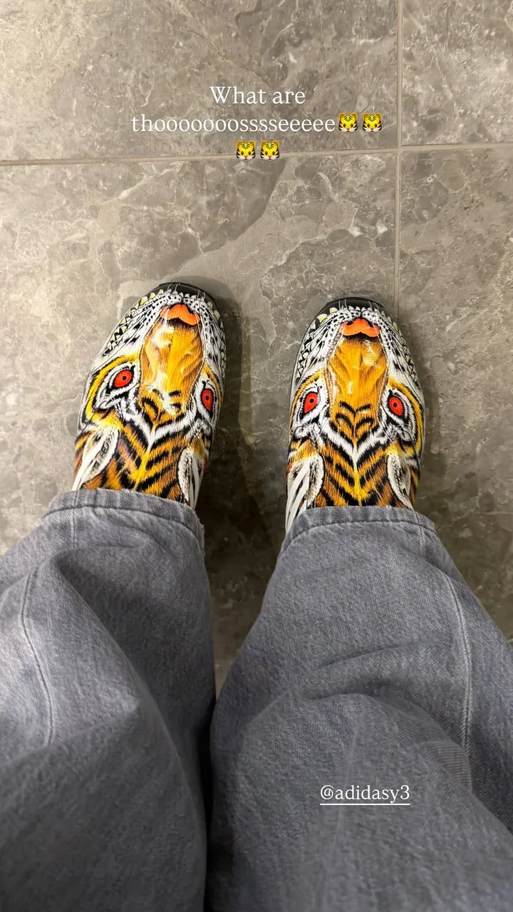 Roxy Dekker tijgerschoenen